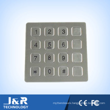 Metal Keypad with 16 Keys, Replaceable Keyboard, Stainless Steel Phone Keypad